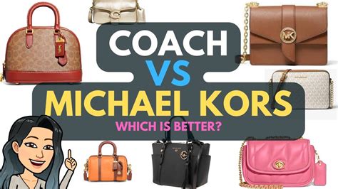 is coach expensive than michael kors|coach versus michael kors.